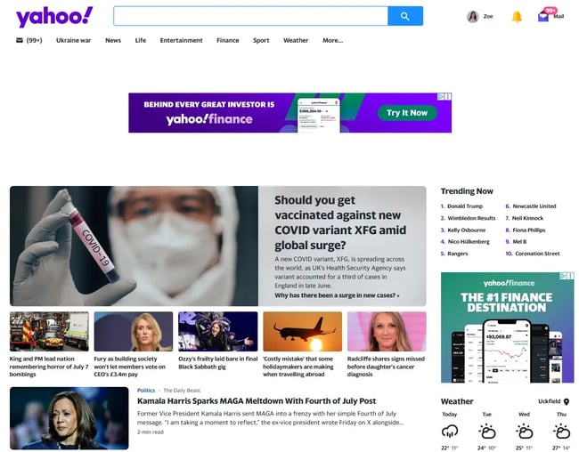 yahoo search engine