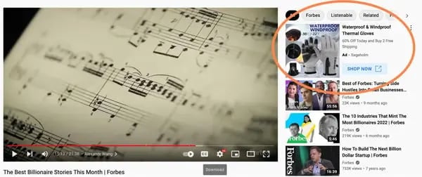 YouTube ad specs, display ad