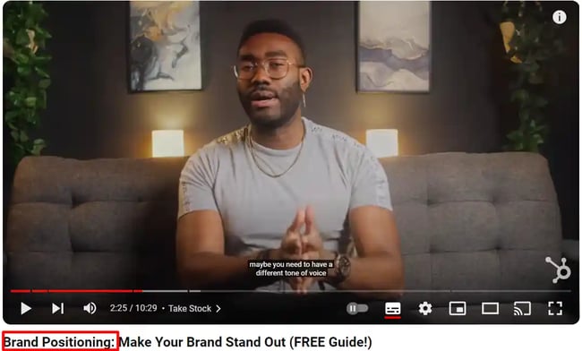 Insert your keyword in the video title.