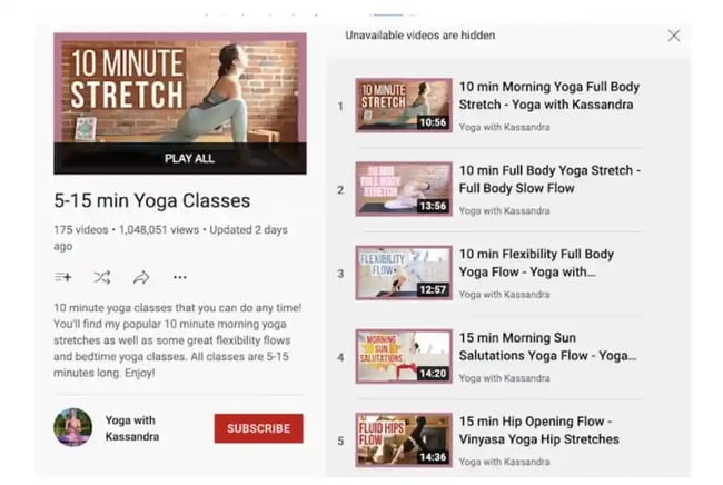Create a playlist about your videos general topic