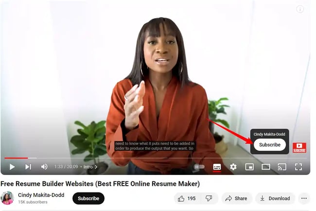 Add a call-to-action in your video and video description