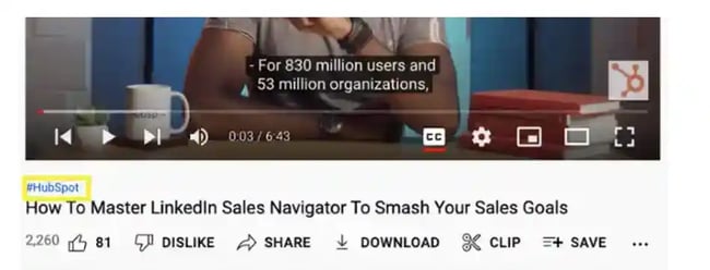Add hashtags to increase reach