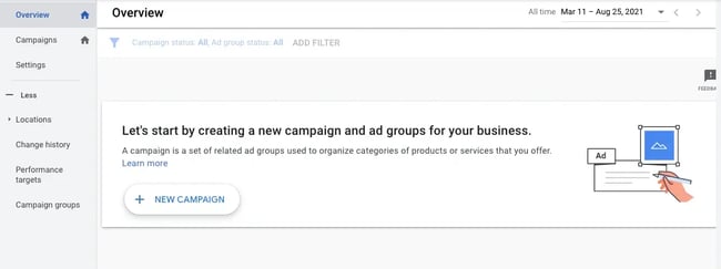 Step 3: Create a new campaign.