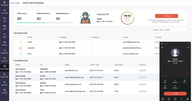 zoho voice softphone