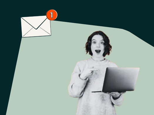 person sending re-engagement emails to clear cobwebs