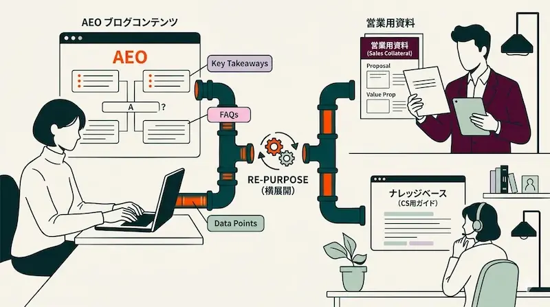 【マーケ・営業・CS連携】HubSpotで実現するAEOコンテンツの組織横断活用