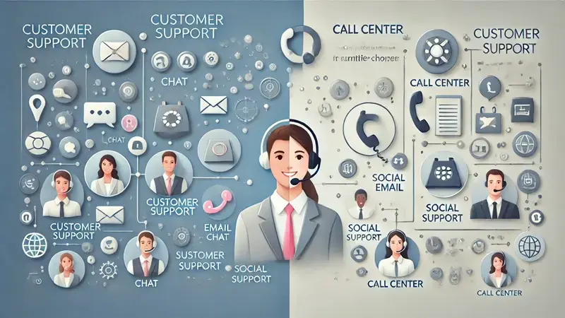 カスタマーサポート・コールセンターを比較｜役割・手段・業務内容・主なKPI