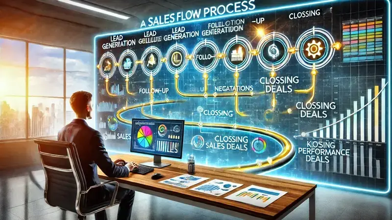 営業フローとは？営業プロセスとの違いや基本的な流れ、作成時のポイントを解説