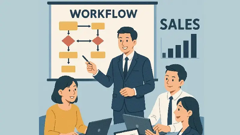 営業のワークフローとは？作成の手順やポイントをわかりやすく解説