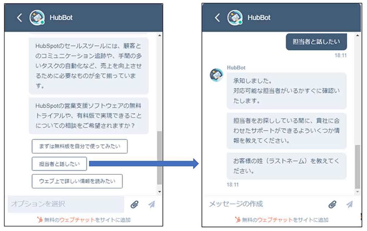 チャットサポート