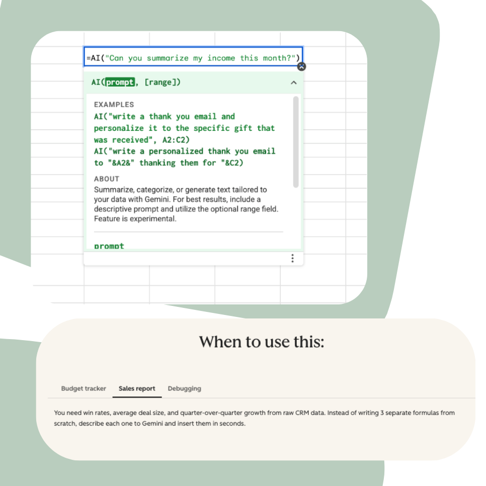 how to use gemini for google workspace