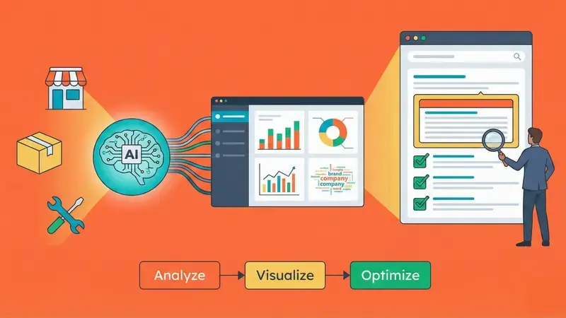 AEOで役立つツール14選｜AI検索で「自社の見え方」を可視化・分析するツール活用ガイド