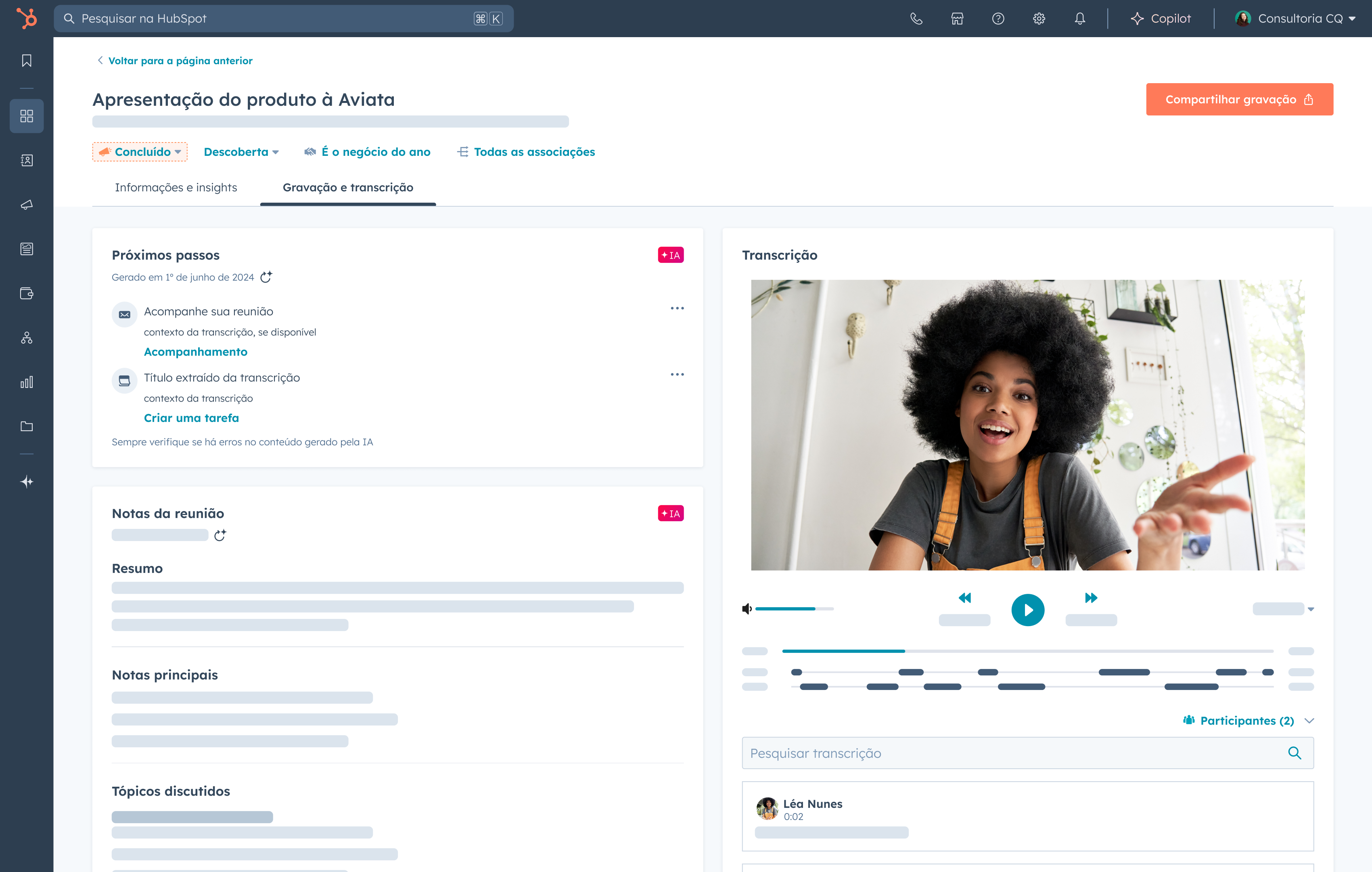 AI Meeting Assistant Screen_PT