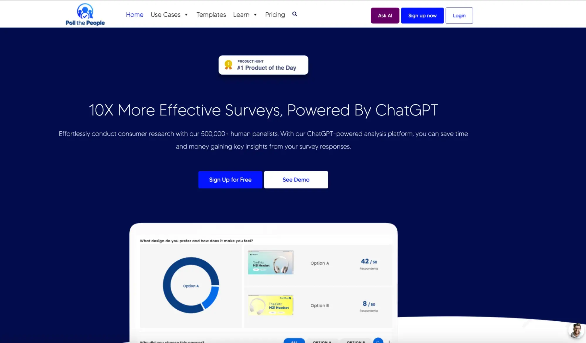 Poll The People C AI market analysis tool 