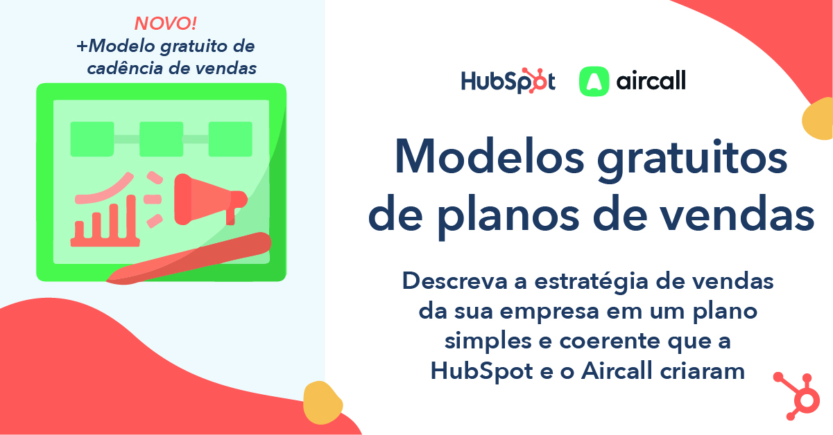 Modelo de plano de vendas - banner