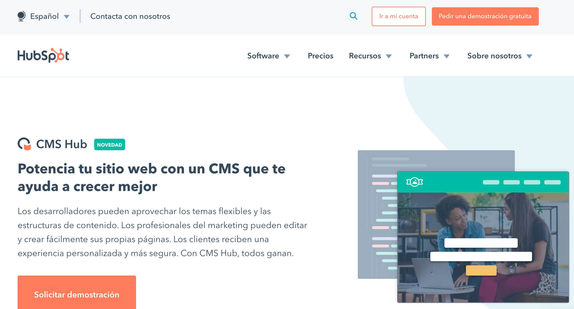 CMS Hu de HubSpot para crear diseño responsive