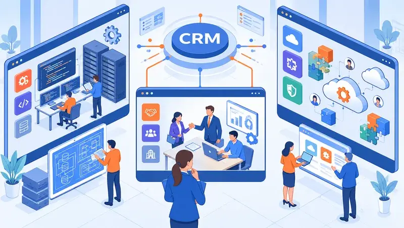CRMの構築方法とは？自社開発・ベンダー依頼・クラウド型を比較
