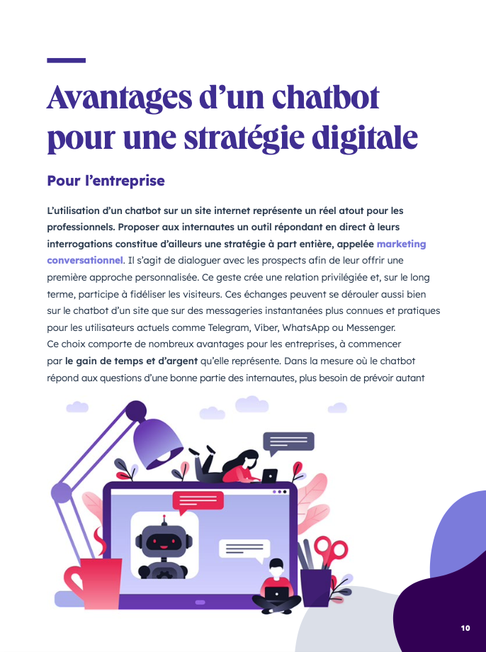 Avantages d’un chatbot pour une stratégie digitale