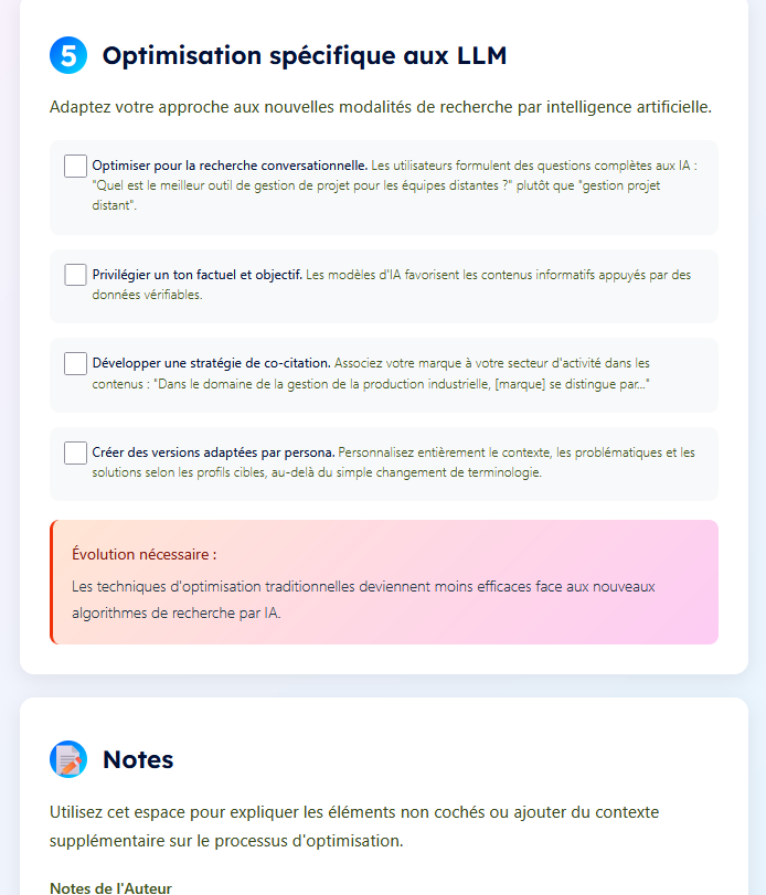 Check-list LLM 2