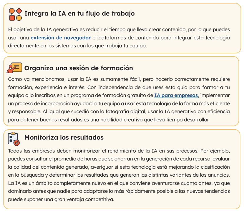Consejos para implementar la IA generativa