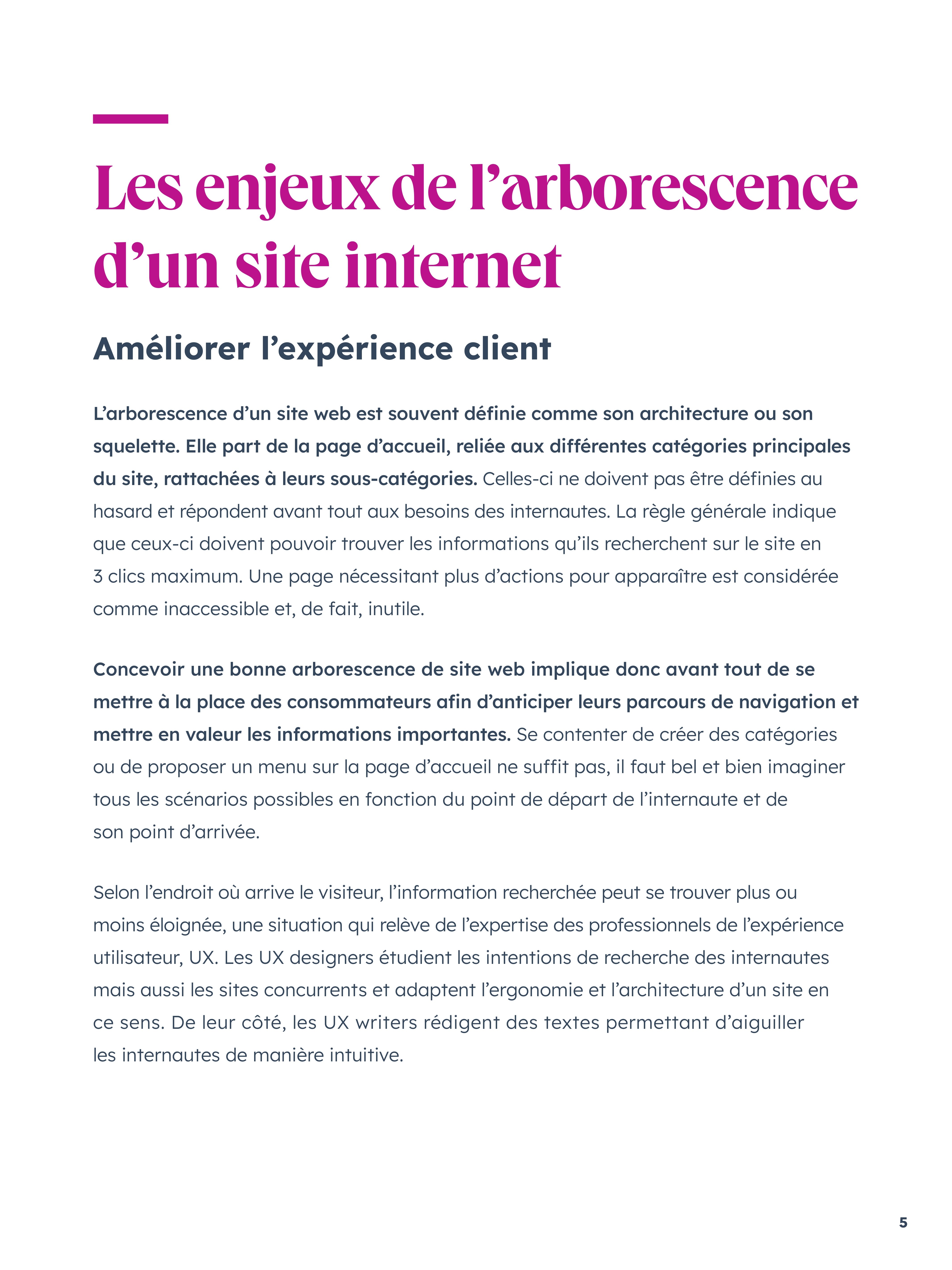 Guide pour construire l’arborescence de son site web
