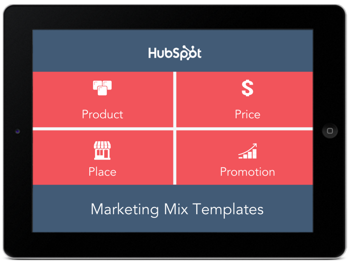 marketing mix template