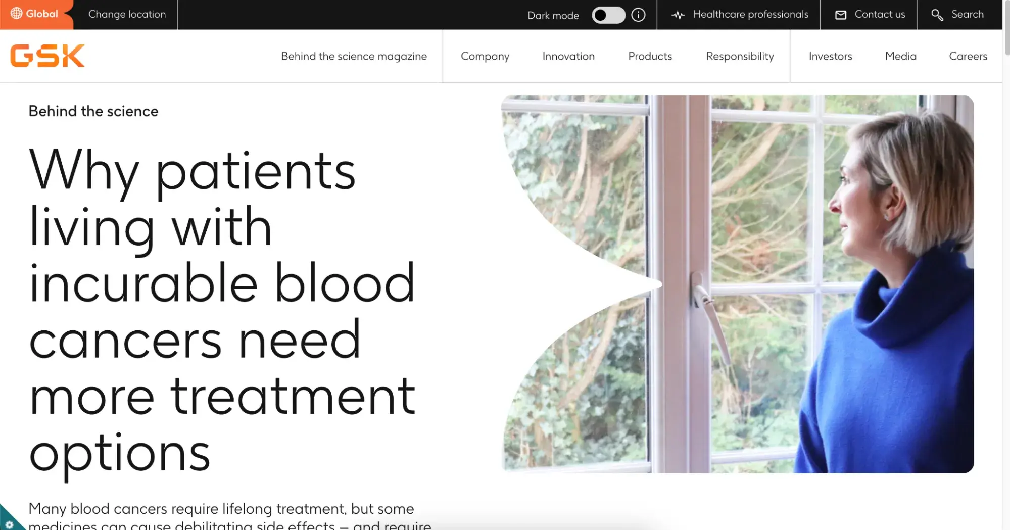 pharmaceutical website design example