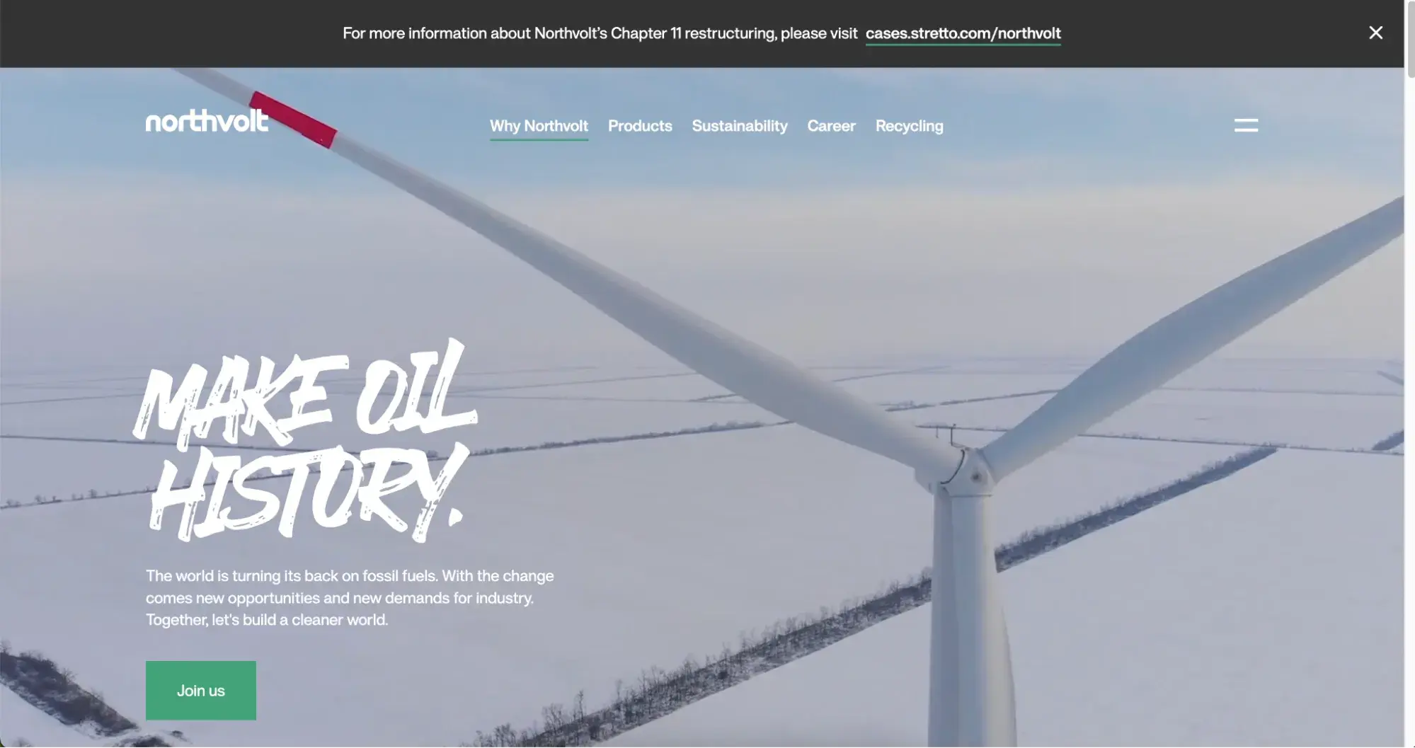 website design in energy sector example for corporate websites