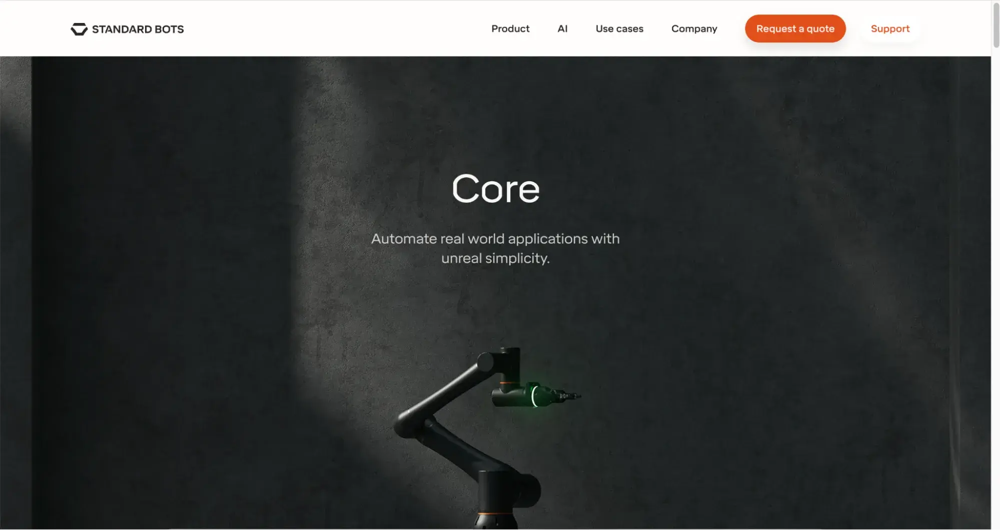 example of imagery on corporate website