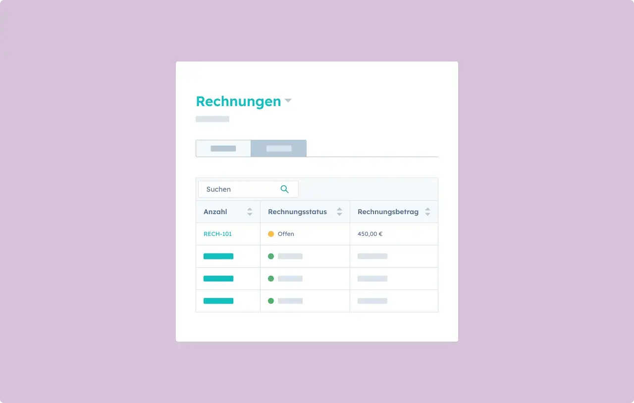 Zahlungen erhalten