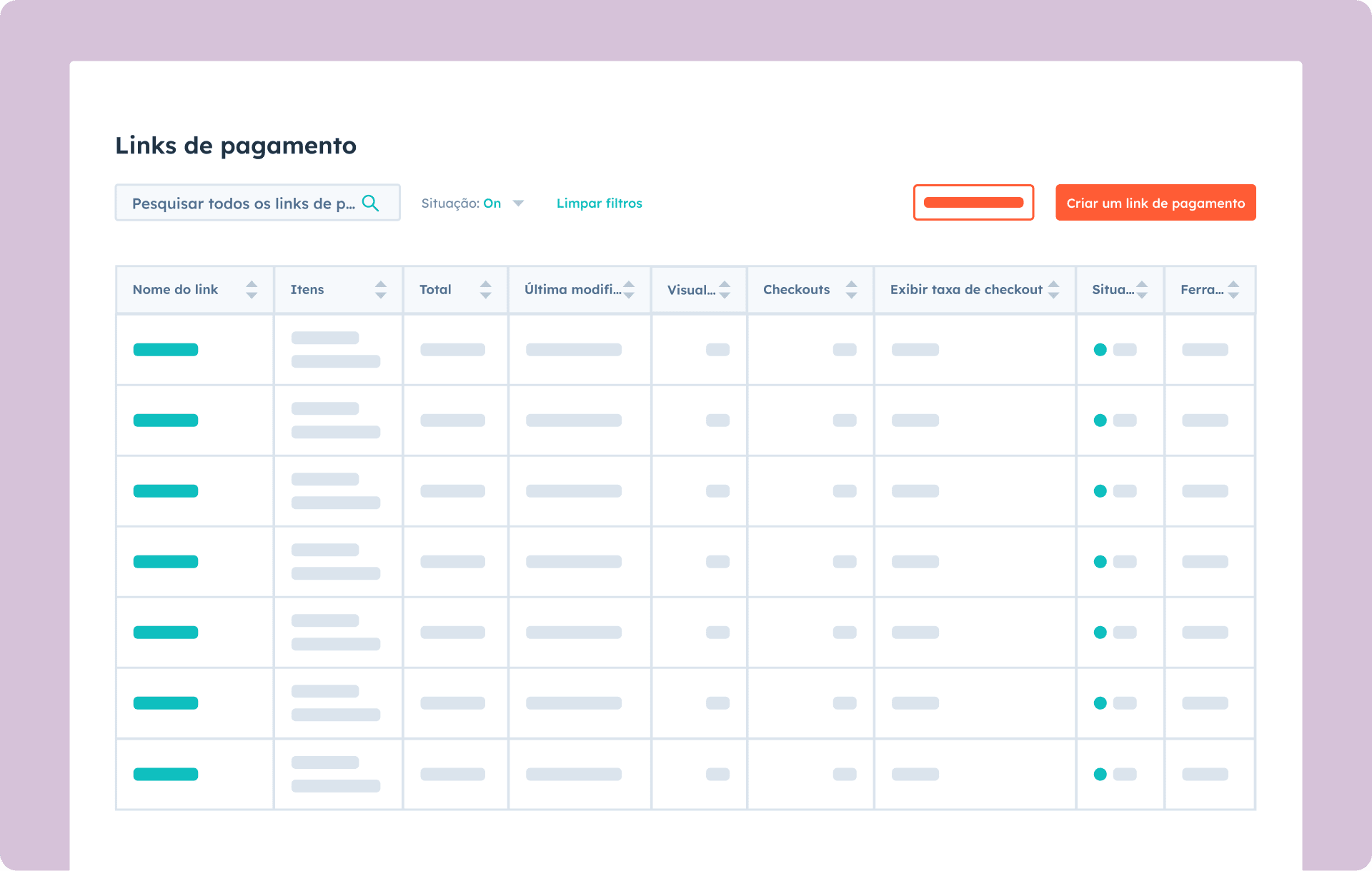 veja como funcionam os links de pagamento da HubSpot