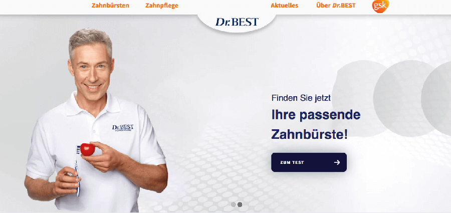 Beispiel von Dr. Best Zahnbürsten