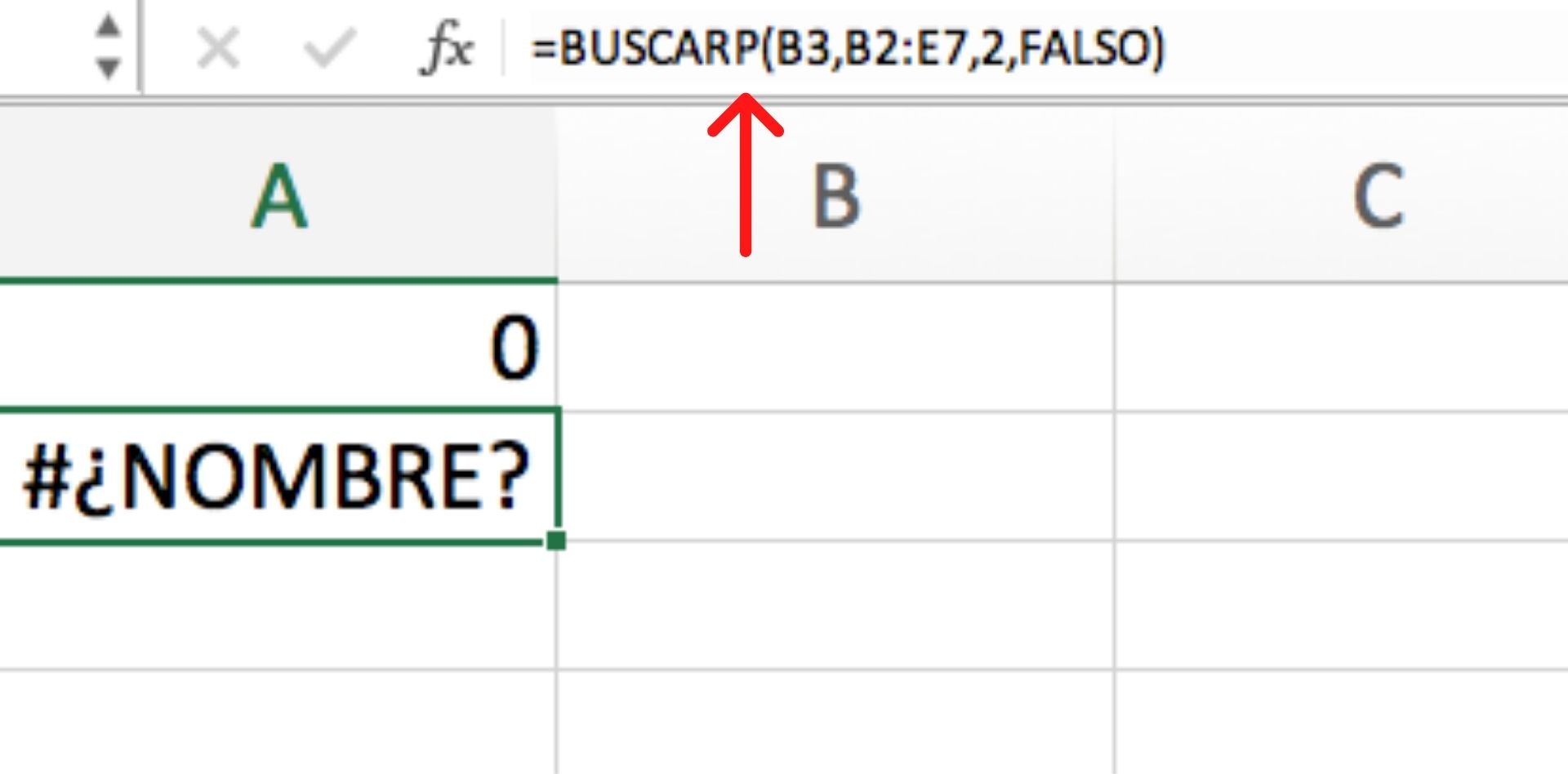 Errores más comunes de Excel: #¿NOMBRE?