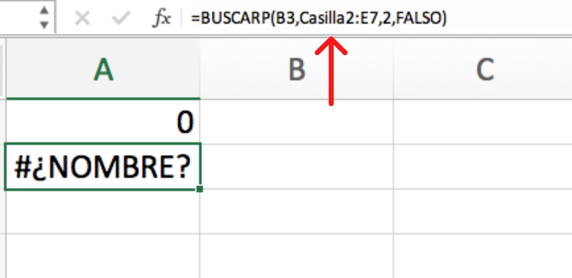 Errores más comunes de Excel: #¿NOMBRE?