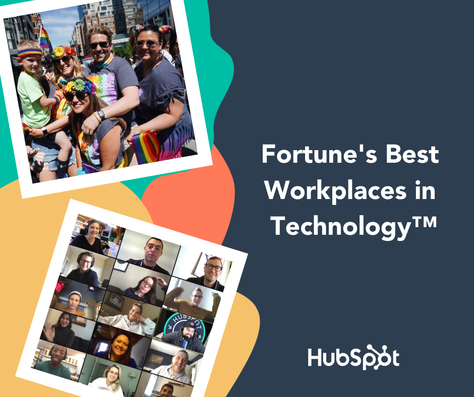 HubSpot Named a 2020 Best Workplace in Technology by Great Place to Work® and Fortune