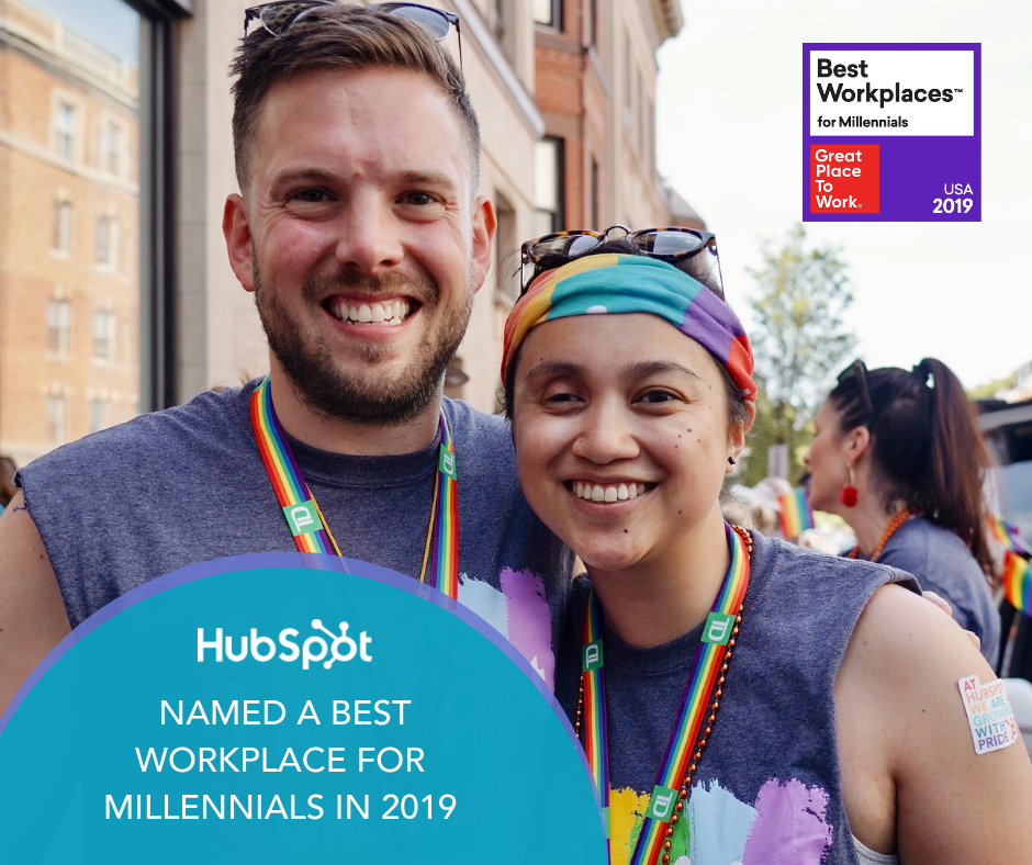 HubSpot Named a Best Workplace for Millennials in 2019 by Great Place to Work® and FORTUNE