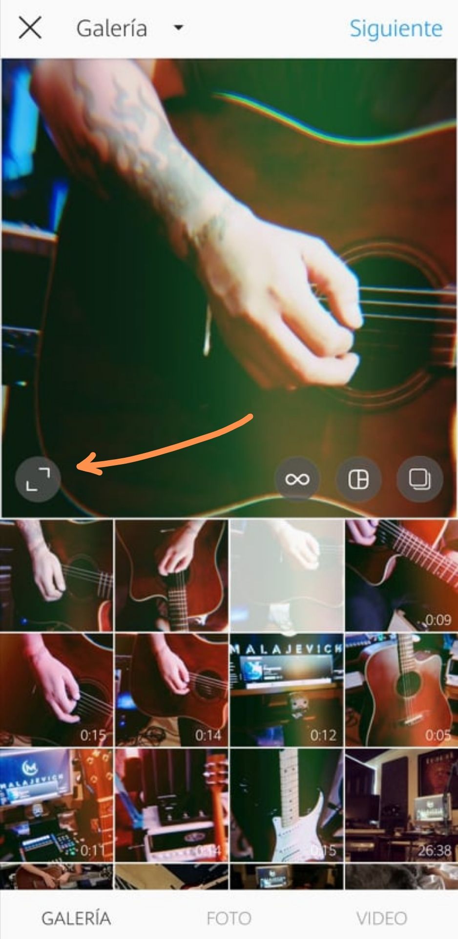 Uso de los filtros para Instagram