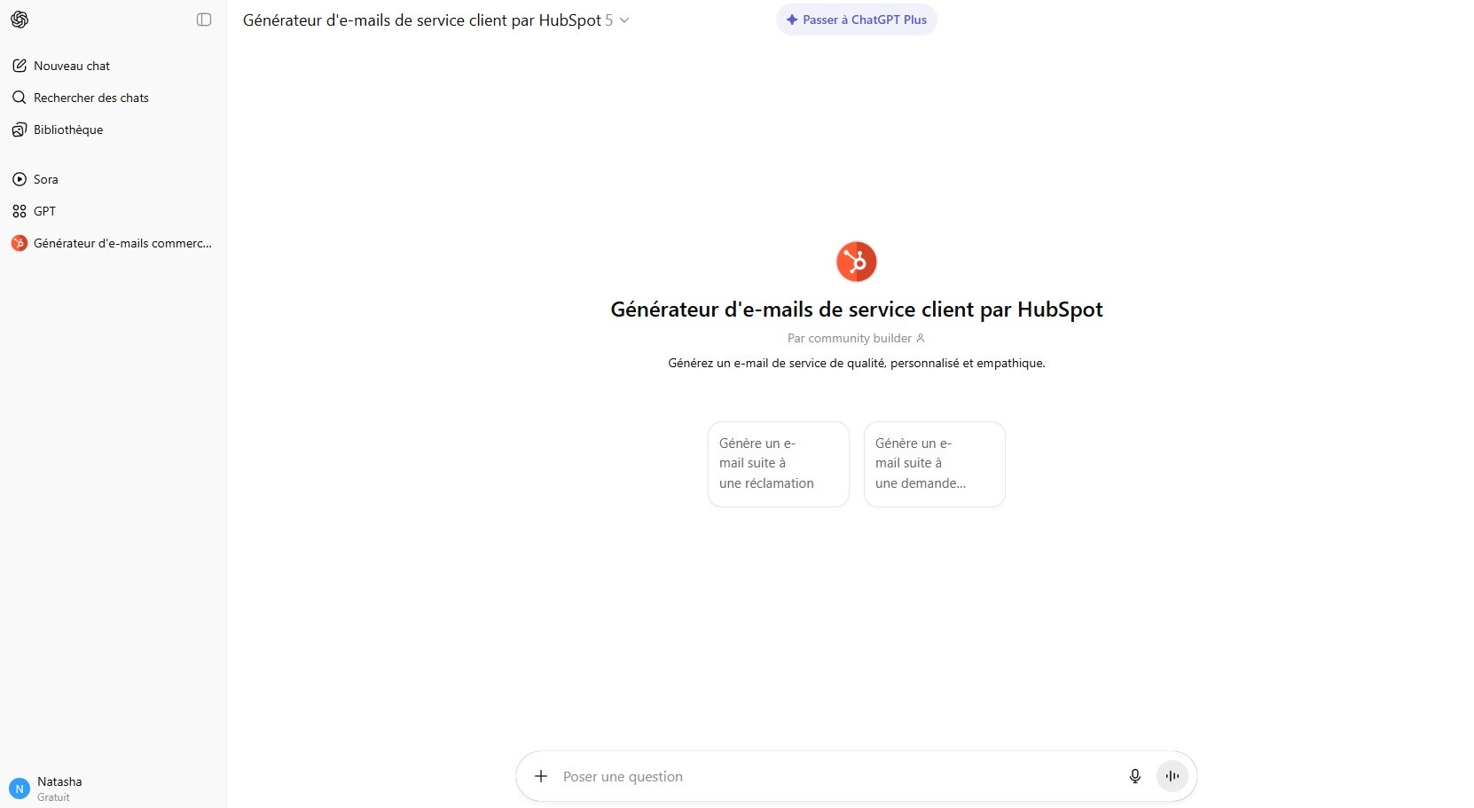 GPT Extension - Emails Support Accueil 