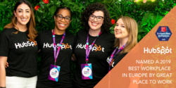 HubSpot Ranked One of the 2019 Best Workplaces in Europe by Great Place to Work®