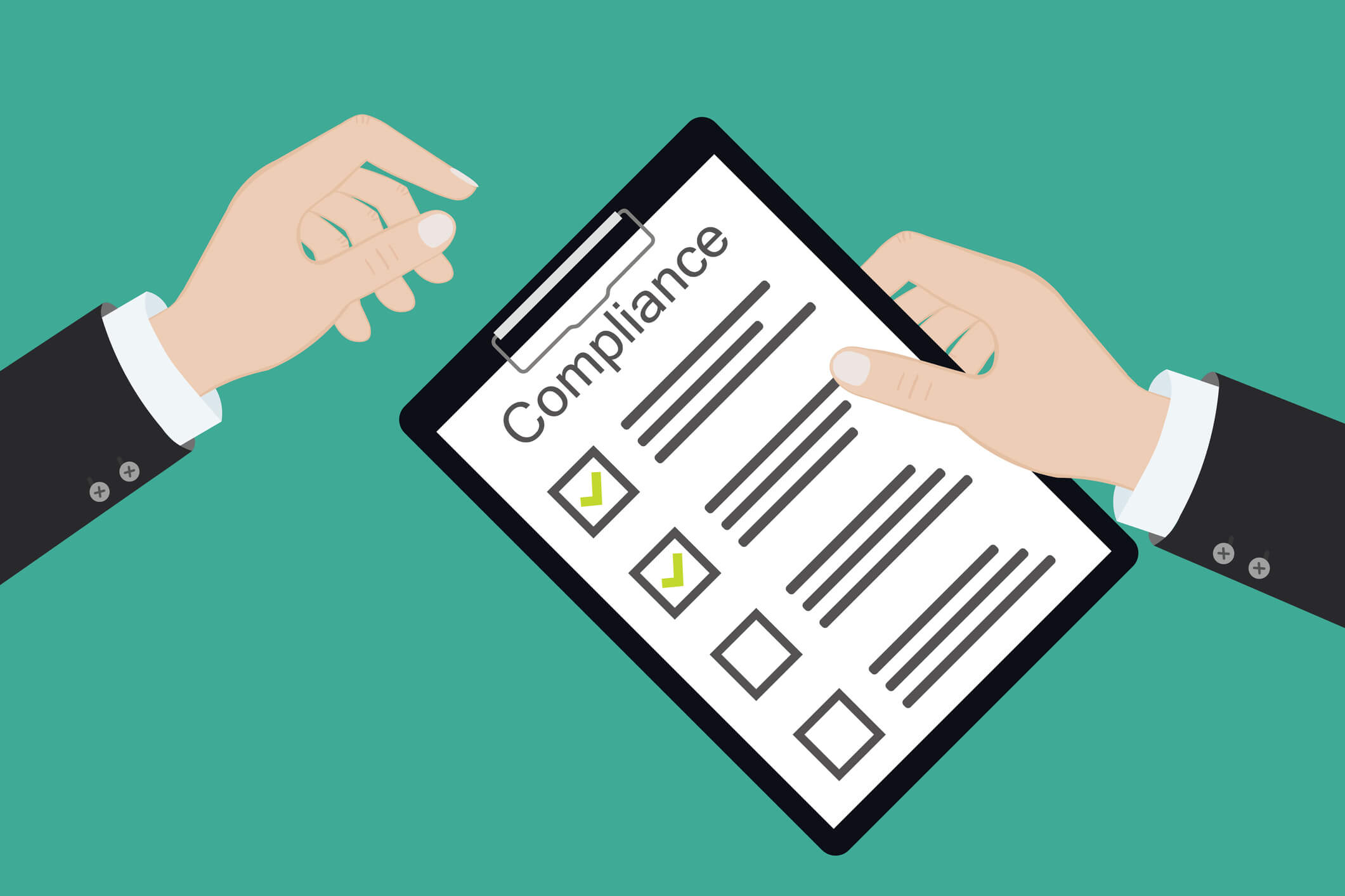 Hände-reichen-sich-Compliance-Checkliste