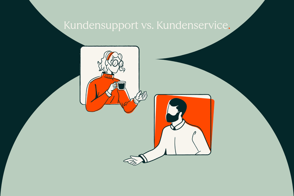 Kundensupport Mitarbeiter arbeitet mit Kundin
