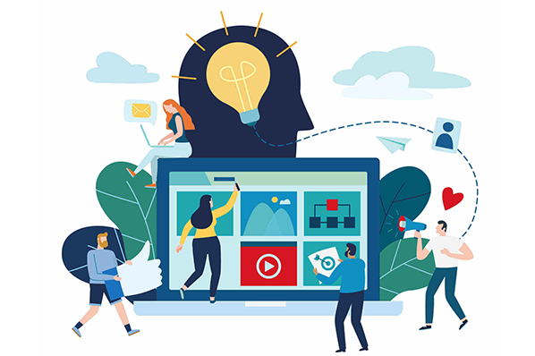 Illustration von YouTube-SEO-Marketing