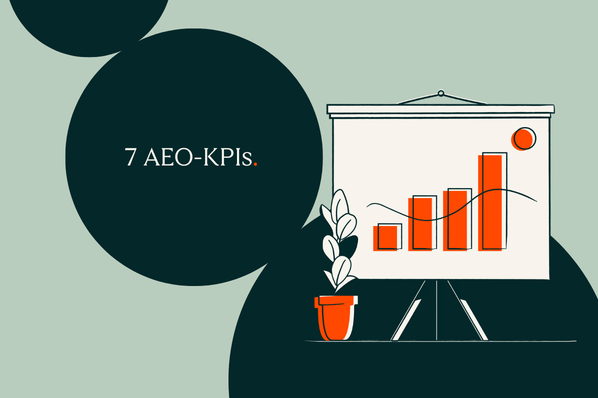Leinwand mit dem Verlauf von verschiedenen AEO-KPIs