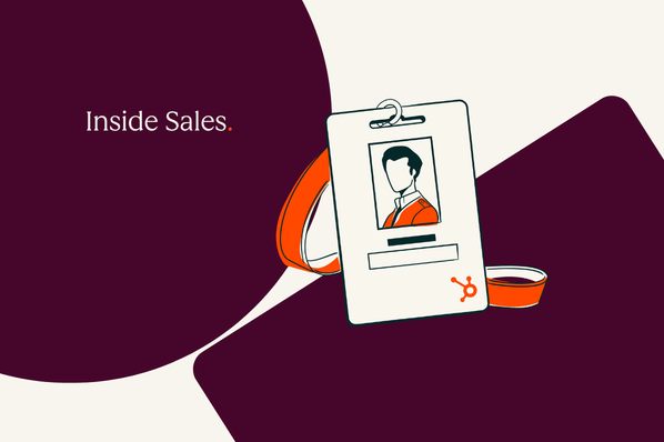 Namensschild von einer Person im Inside Sales