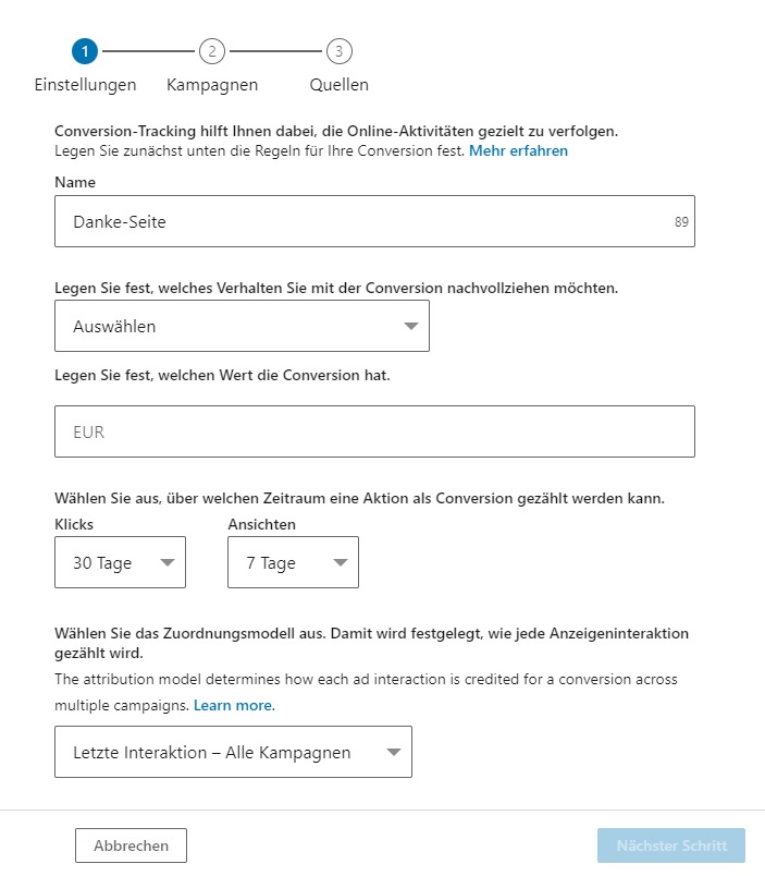 Das Conversion-Tracking hilft Ihnen dabei, die Online-Aktivitäten Ihrer LinkedIn Ads gezielt zu verfolgen.