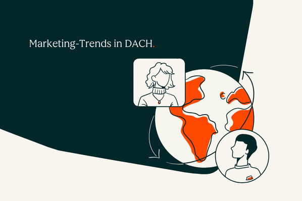 Weltkugel im Bild zeigt die globale Verknuepfung der Marketing Trends in DACH