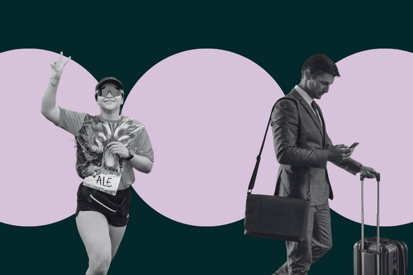 Marathonlaeuferin und Business Traveller als Beispiel für Personas in LLMs