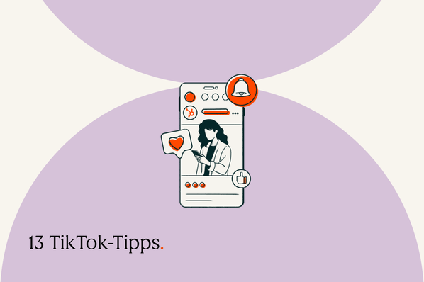 Person am Handy befolgt TikTok Tipps