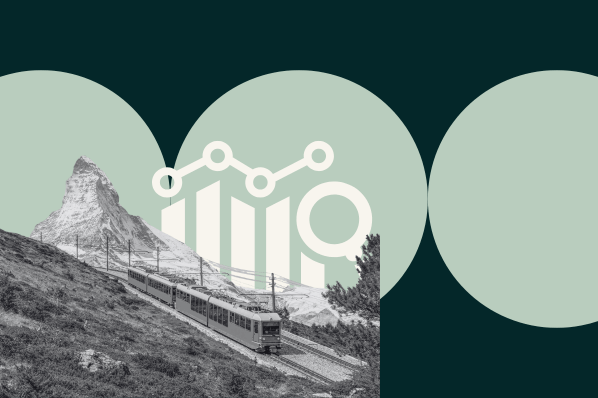 Datenzuverlässigkeit wird durch schweizer Bahn bildlich dargestellt