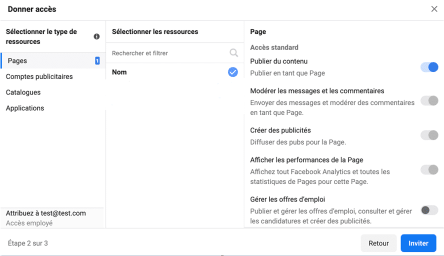 Gestion accès